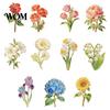 Bright Color Enamel Pin Brooch Pin, Flower Design with Smooth Edges, Lightweight Zinc Alloy Badge for Jackets Scarves Bags Gift