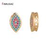 2 Types Perles Œil Maléfique / Œil du Diable, Plaqué Or Pavé Zircon Perles Libres Accessoires Espaceurs Bijoux Perles DIY