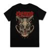 Herren T-Shirts Kurzarm 100% Baumwolle Kreator Rock Heavy Metal Band Print Streetwear Cool Täglich Lässig Unisex Thrash Metal T-Shirts
