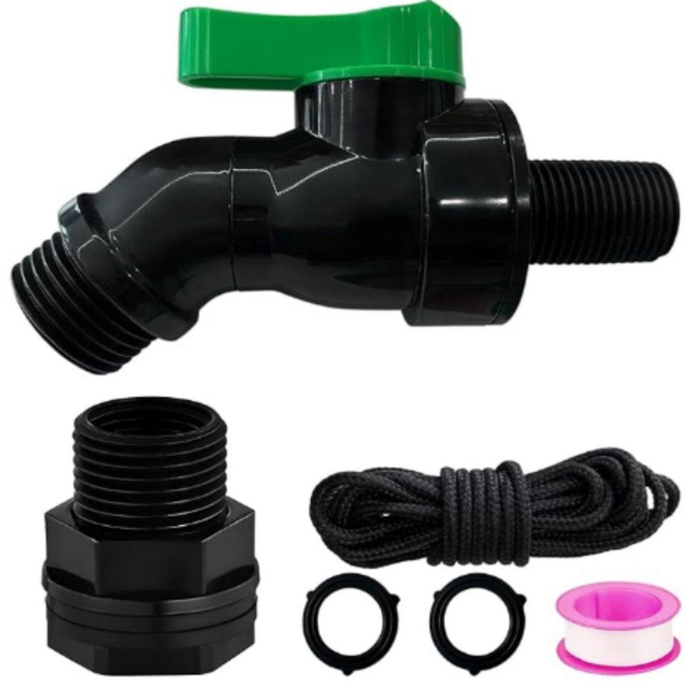 Downspout Collector Rain Barrel Spigot 3/4 GHT Thread Rain Barrel Kit  Outdoor Garden