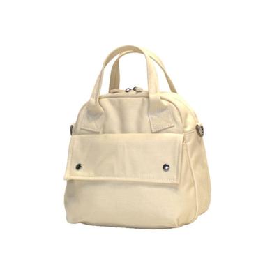 Canvas Mini Boston Shoulder Bag & 12-2195-OWH
