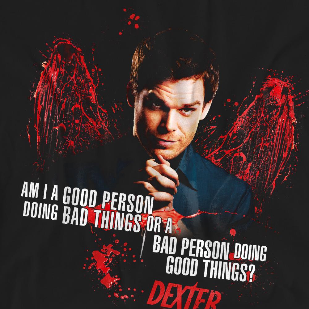 Dexter Unisex Adult Good Bad T-Shirt