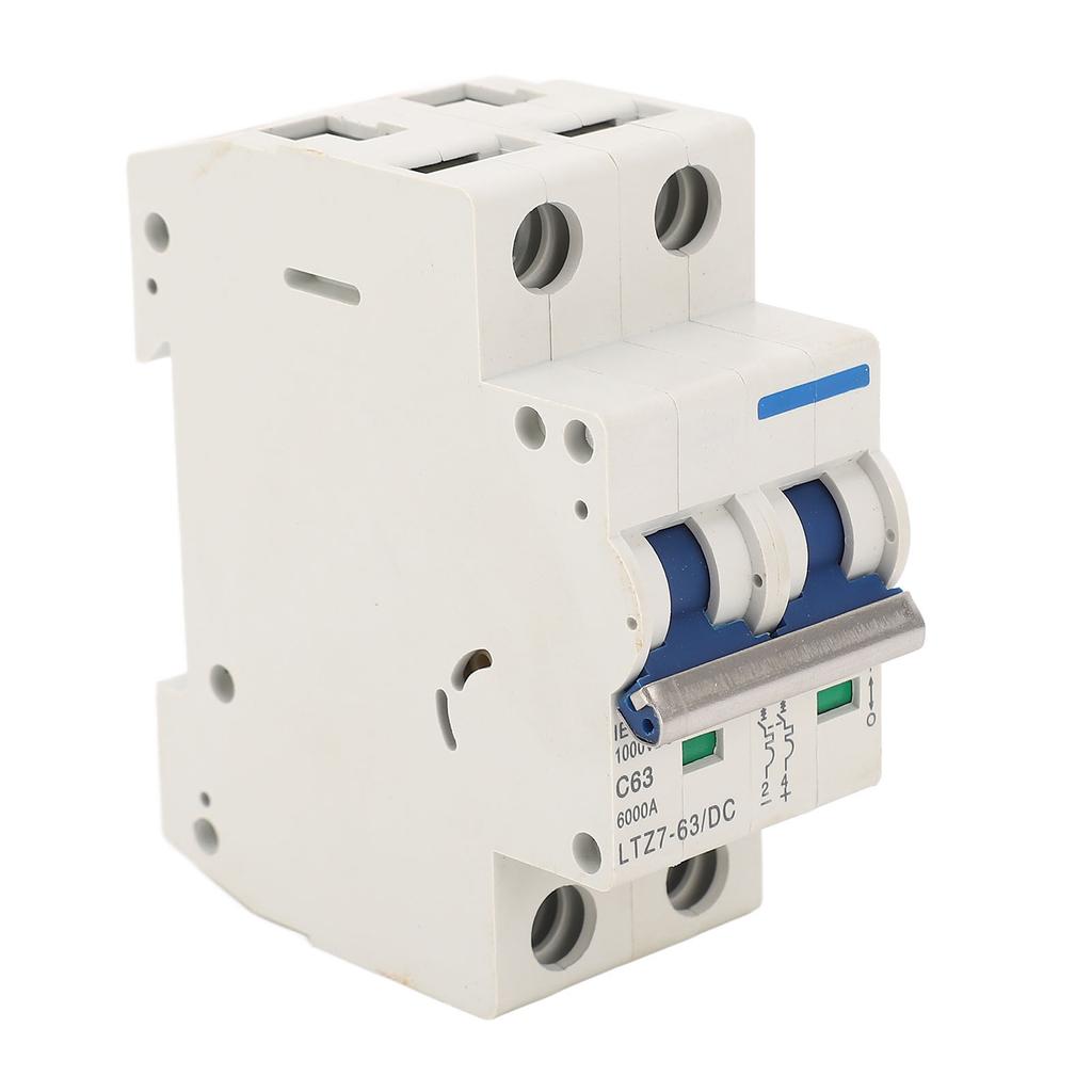 2P Miniature Circuit Breaker Flame Retardant Short Circuit Protection Disconnect Switch for Solar PV