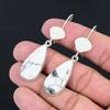 Birthday Gift For Her Natural Howlite Gemstone Drop/Dangle Earrings 925 Silver