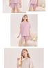 2026 Girls' Lycra Cotton Pajamas: Breathable, Cool Homewear Set for Kids