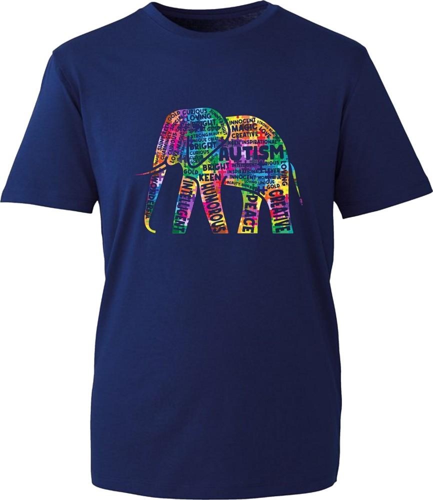 Autism Awareness Tshirt Autistic Elephant Kindness Health Awareness Unisex Top S