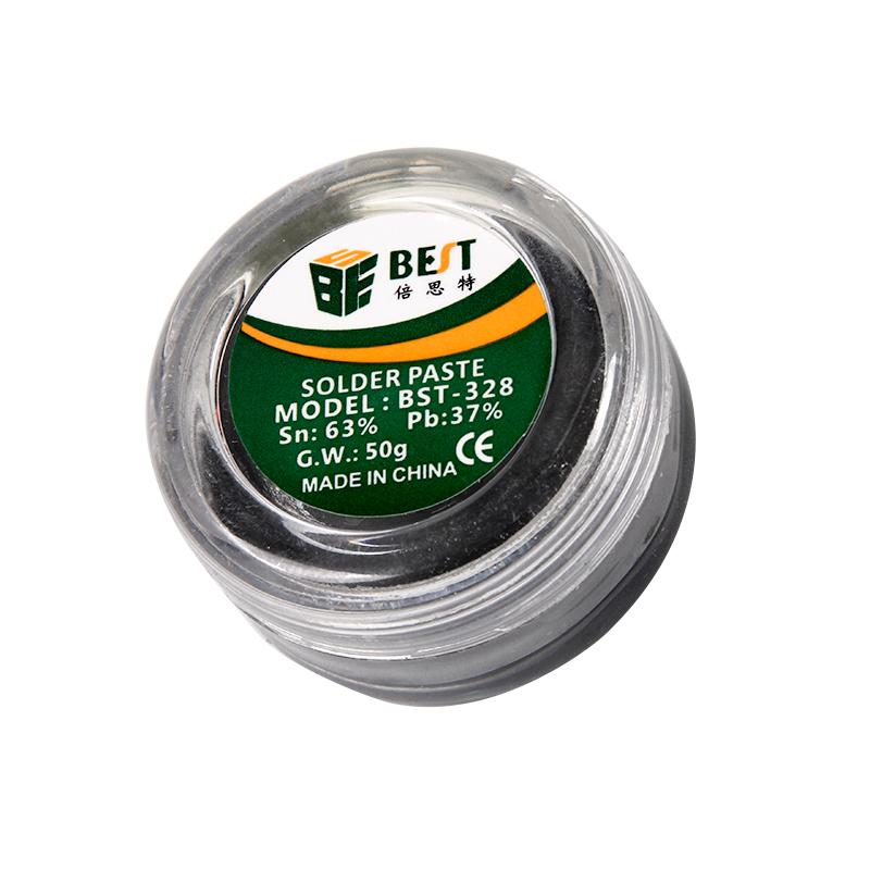 hot! BEST Solder Paste BST-328 50g Strong Lead-containing Silver Soldering Flux PCB BGA SMD Mobile Phones