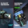 Rechargeable Headlamp Geste Sensor Zoomable Headlamp LED Outdoor Strong Light 5 Modes Multiduty Headlight for Camping Fishing