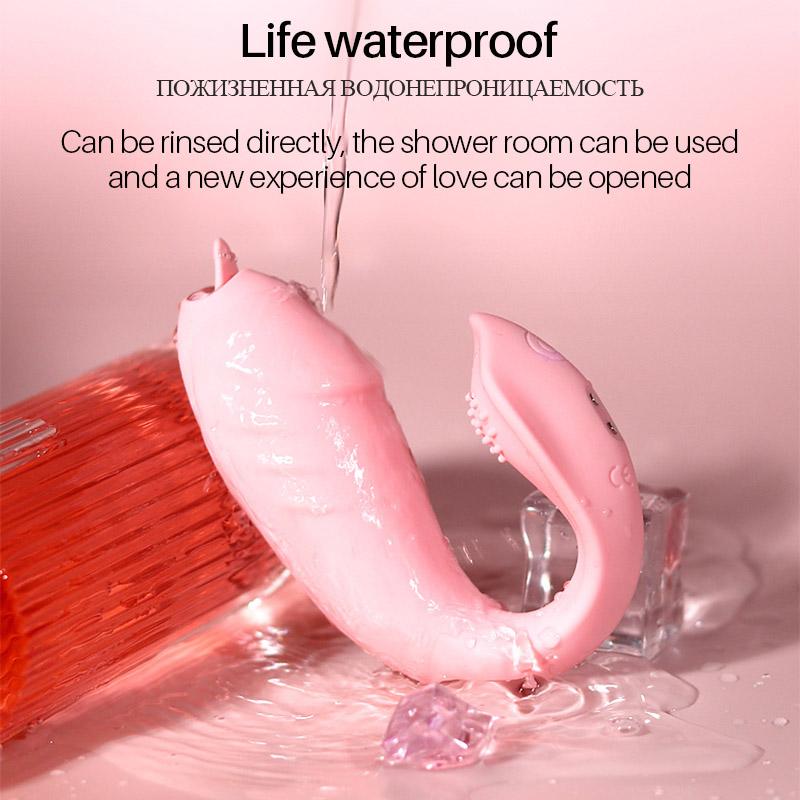 Wireless Bluetooth G Spot Dildo Vibrator for Women Tongue Licking APP Remote Control Wear Vibrating Egg Clit Panties