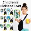 Colorful Kid's Pickleball Set Cartoon Pickleball Paddle Set  Pickle Ball Equipment