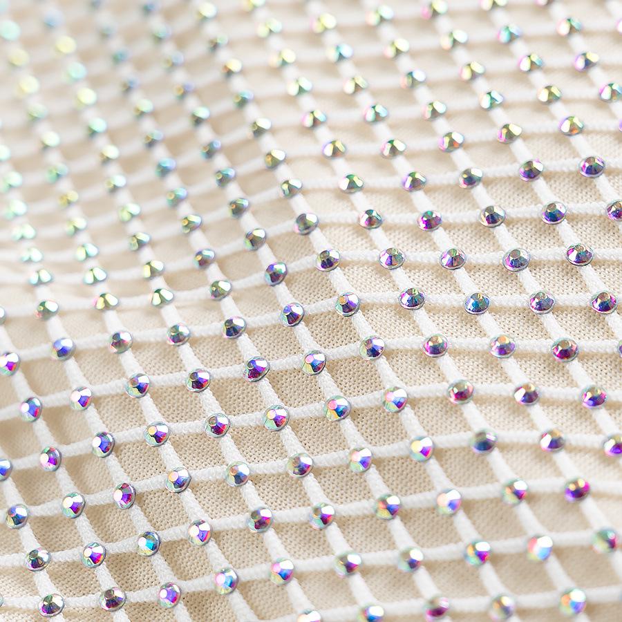 2025 Spring Women's European & American Slimming Shiny Diamond Dress