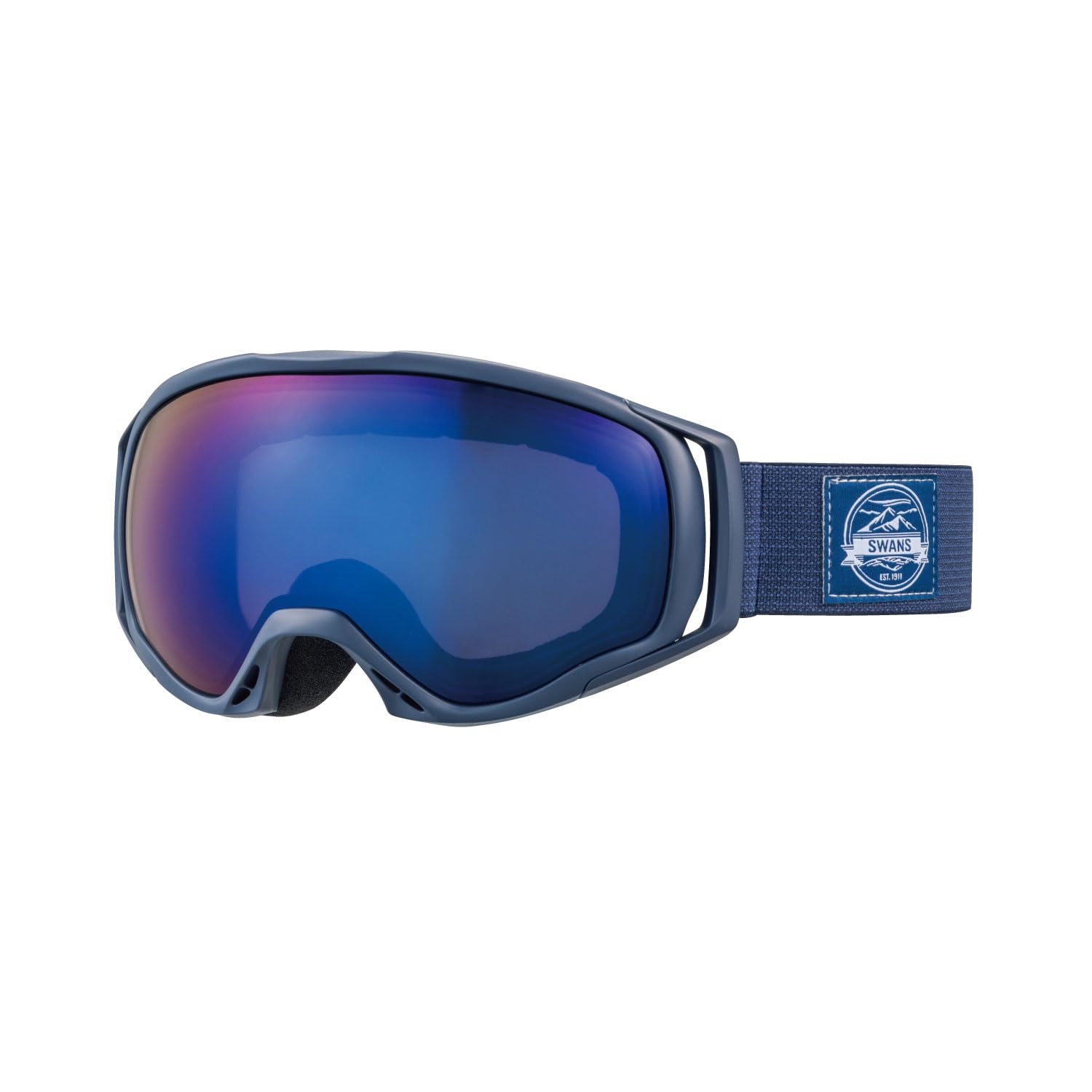 

Snow Goggles P1 MNV Blue Mirror x Gray Ski Snowboard UV Protection Mirror Lens Free Size [SWANS] 060-MDHS Anti-Fog