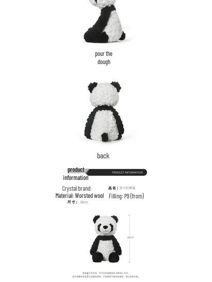 Ankara Panda Plush Toy - Soft Comfort Doll & Sleeping Pillow for Girls, Perfect Birthday Gift