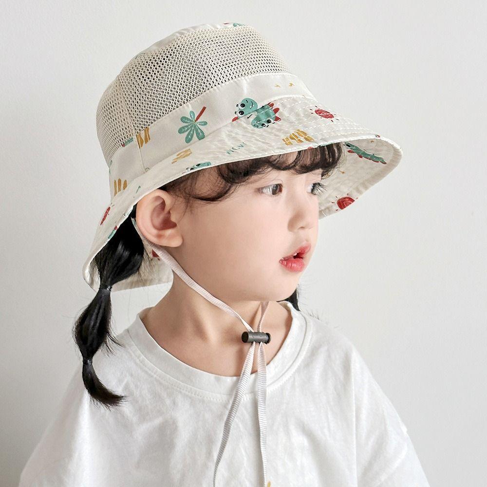 

Cartoon Animal Baby Bucket Cap Mesh Fisherman Caps New Boys Girls Sunhat Kids Style 3