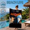 Dark Warrior's Rise Beach Towel, Super Soft Microfiber, Perfect Gift for Her/Him, Birthday, for Pool, Beach, Travel, Decor Beach Party