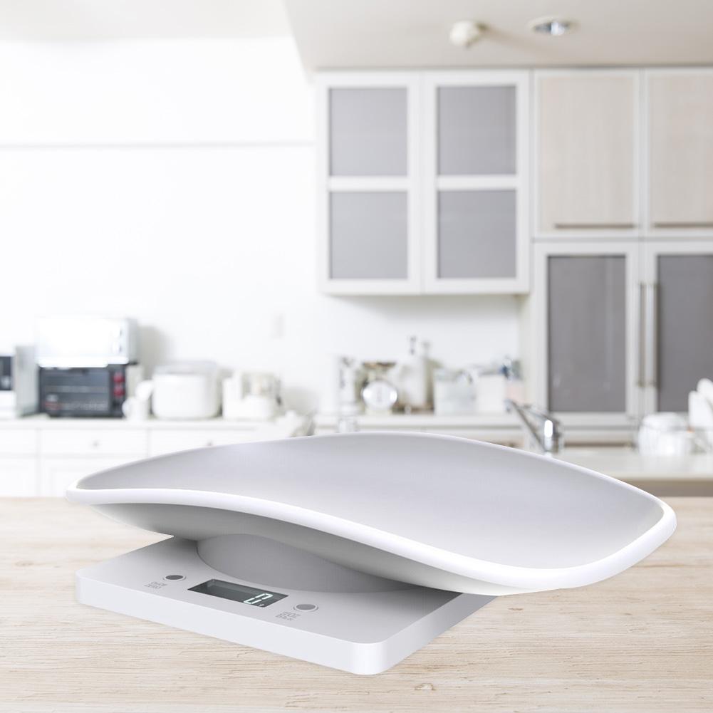 Kleine Tierwaage Multifunktionale Elektronische Waage Gramm Gewicht Max. 22 lbs Küchen-Lebensmittelwaage mit LCD-Anzeige für neugeborene Haustiere