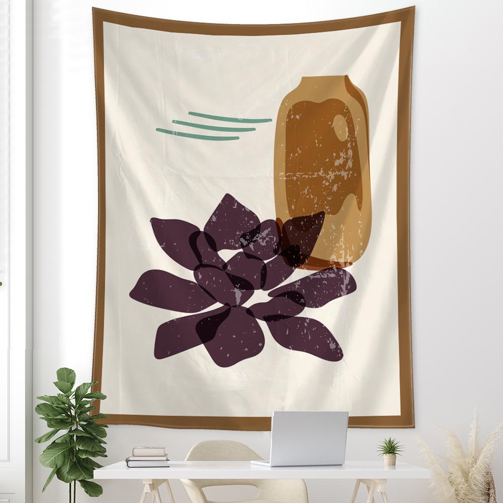 Tapestrie Ilustrație Abstractă Agățat de Perete Vrăjitorie Misterios Minimalist Hippie Pânză de Fundal Decor Acasă