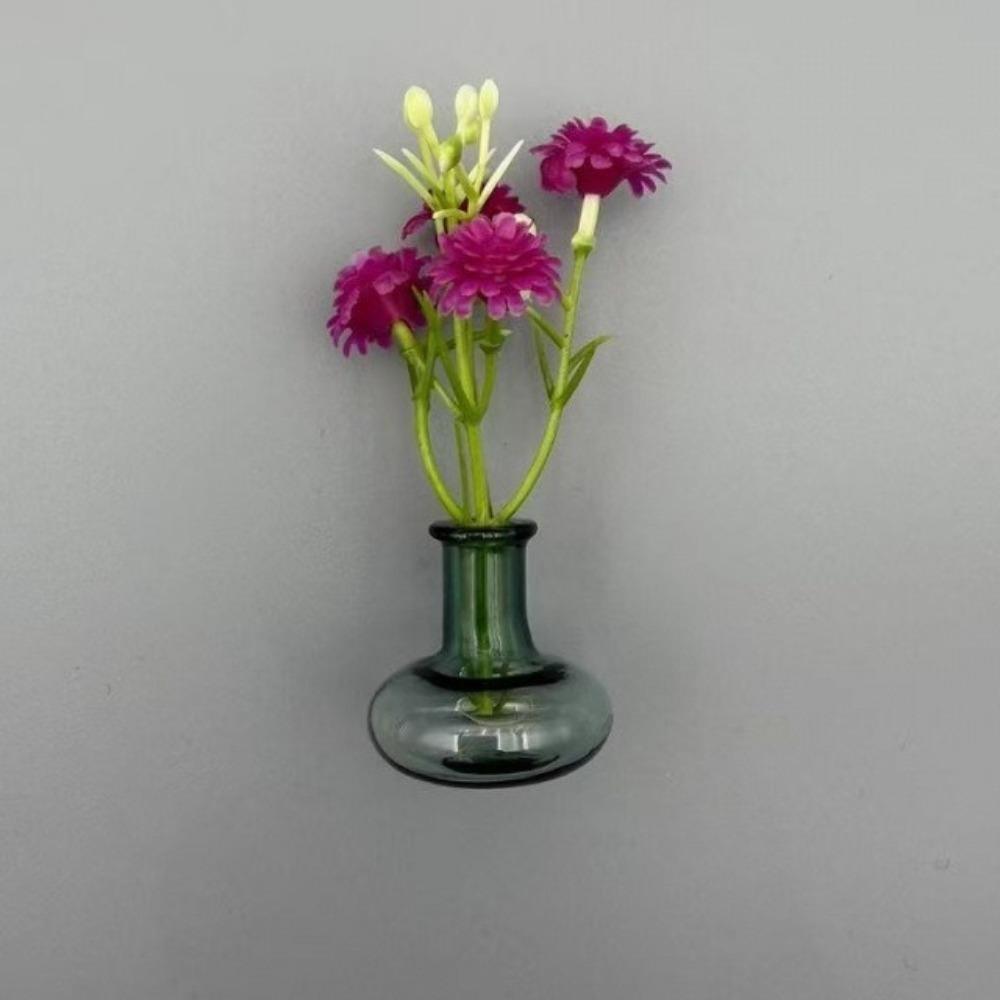 

Exquisite Mini Vase Magnets 3D Refrigerator Magnets Magnetic Glass Vases Holiday Gift Style A