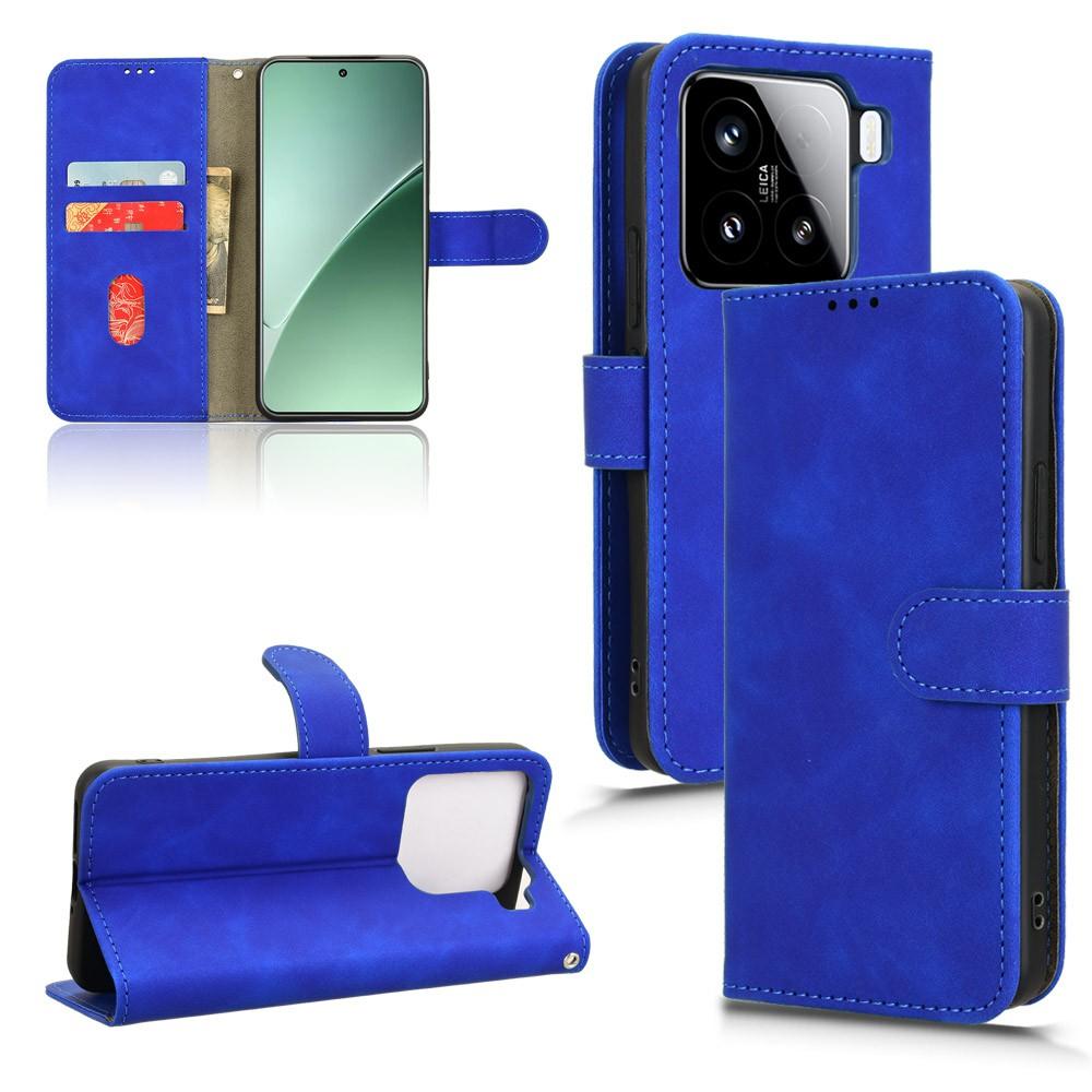 Dla Xiaomi 15 Skórzane Etui Miękkie w Dotyku Odporne na Upadki Portfel Klapka Pokrowiec na Telefon