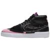 SB Zoom Blazer Mid Edge Black Pink Rise  Skateboard Shoes DA2189-002