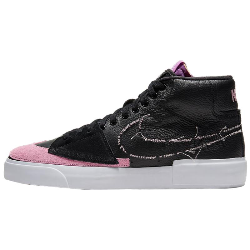 Nike SB Zoom Blazer Mid Edge Black Pink Rise  Skateboard Shoes DA2189-002