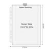 Inner Page Card Binder A5 Photocard Binder Sheets Transparent PP Acid Free Multiple Pockets Sleeve Photo Album Refill Pages