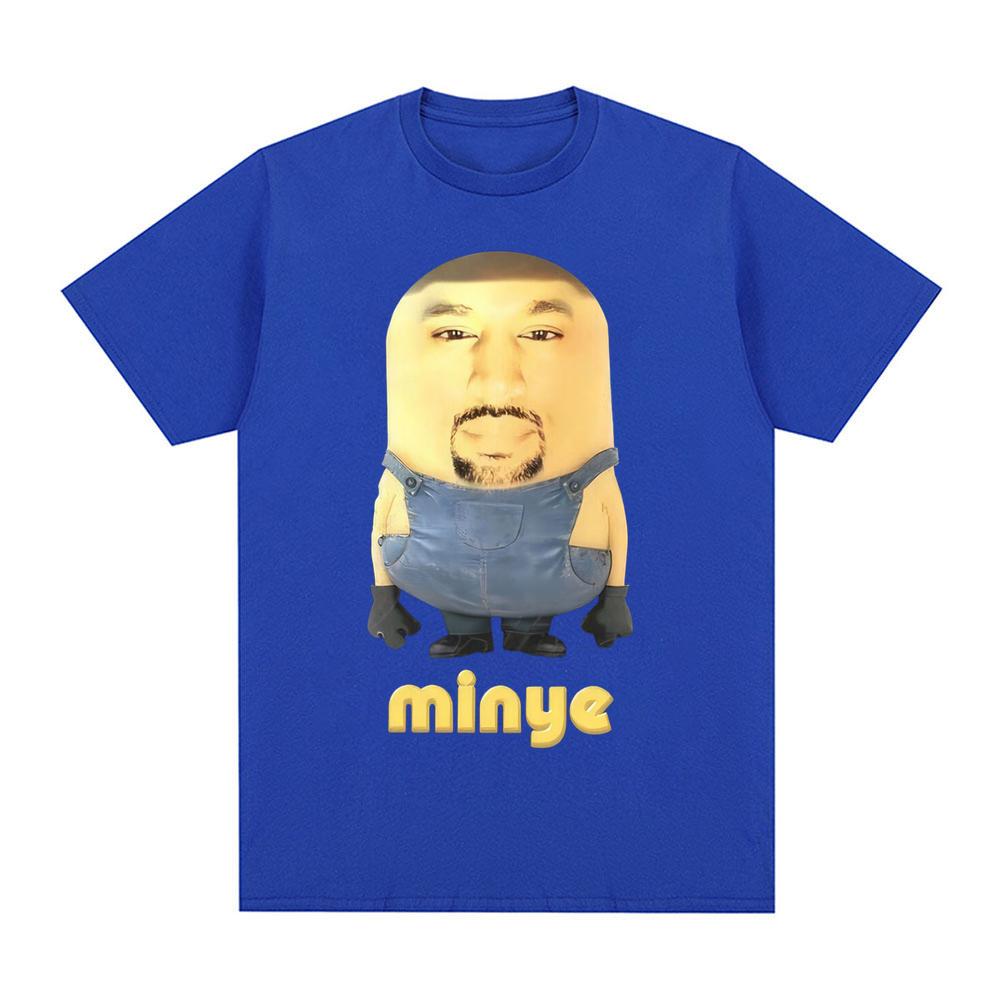 Minye Minion Face Print Tshirt Funny Meme Style Casual Wear Streetwear Unisexs Tshirt