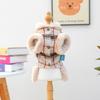 PETCIRCLE Pet Dog Cat Clothes Cute Small Winter Fall Fleece Vest With Pom Poms Bow