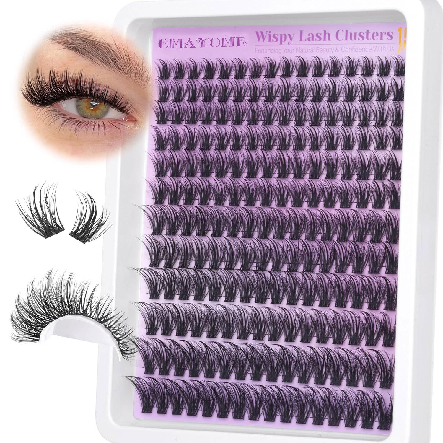 European Hot-Selling C Curl DIY Cluster False Eyelashes - 192 Natural Segments