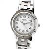 Used Clipper Watch SS Silver White Dial CL4.210 Quartz Battery Operated Ladies HERMES Authentic [Appraised]