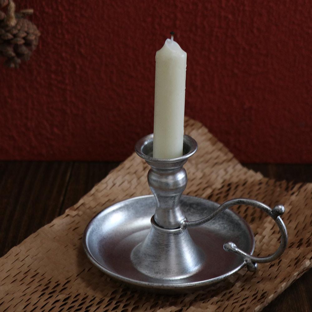 With Handle Round Single-head Candlestick Anti Slip Handheld Candle Holder  Wedding