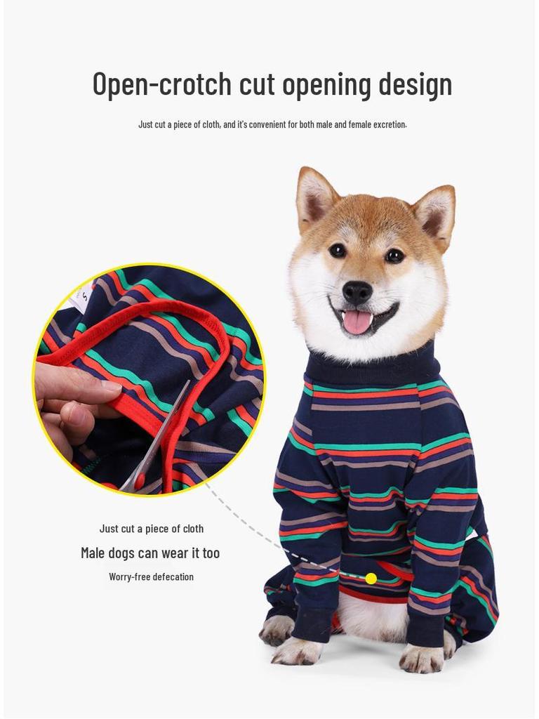 Full Coverage Elastic Dog Pajamas - Anti-Lick and Anti-Mosquito Suit for Large Dogs