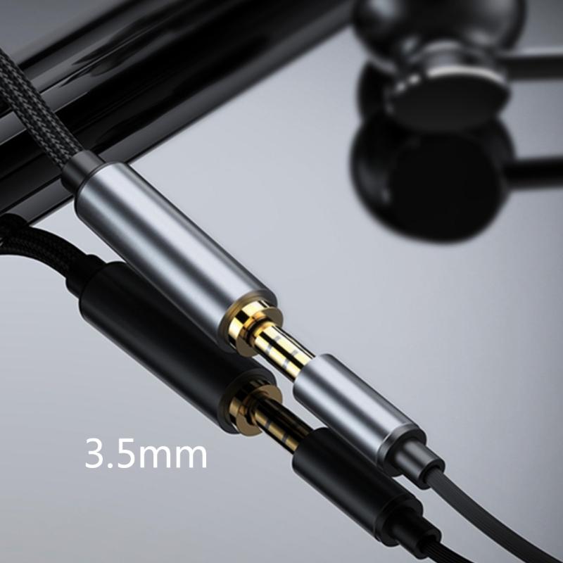 Type C to 3.5mm Headphone Jacks Adapter Earphone Audios Adapter Cable 11cm USB C Audios Dongle Cable Cord Universal