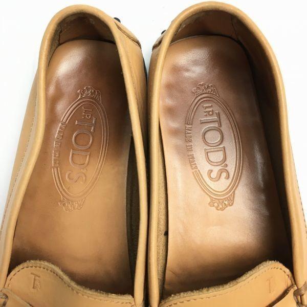 TOD'S Women's Size 36 (22.523.0cm) Moccasin Coin Loafer Slip-On Made In Italy Business Shoes Beige(USED)