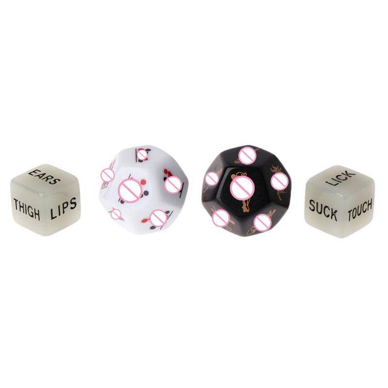 4pcs/set Sides Sex Funny Dice Game Toy Set Adult Couple Bachelor Party Gift Love