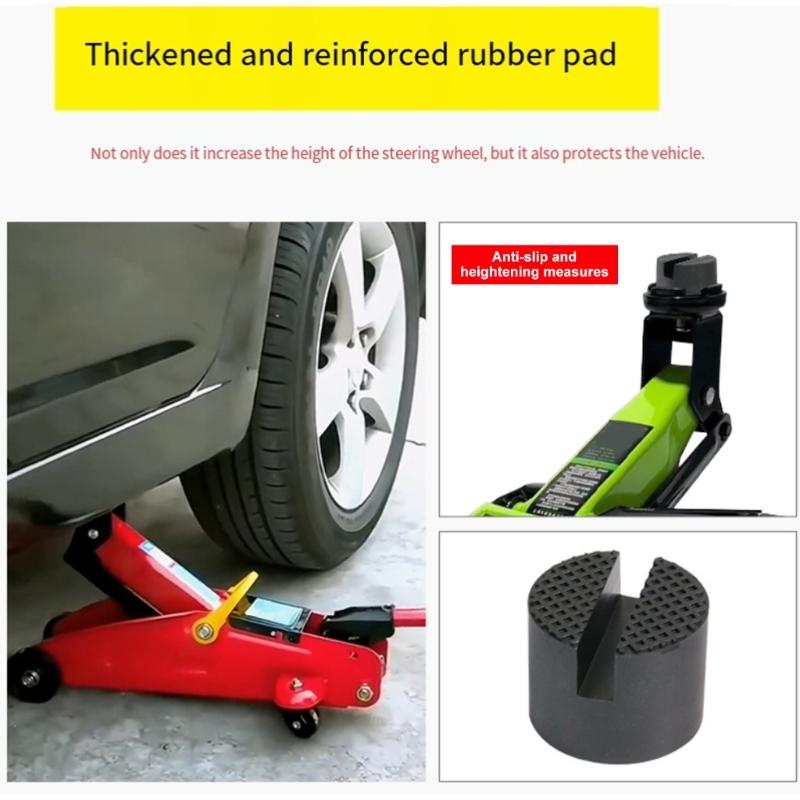 Bloco de Elevação Universal de Borracha Para Vários Modelos de Macacos Garante Segurança e Evita Arranhões na Carroceria Durante a Elevação Pacote com 2