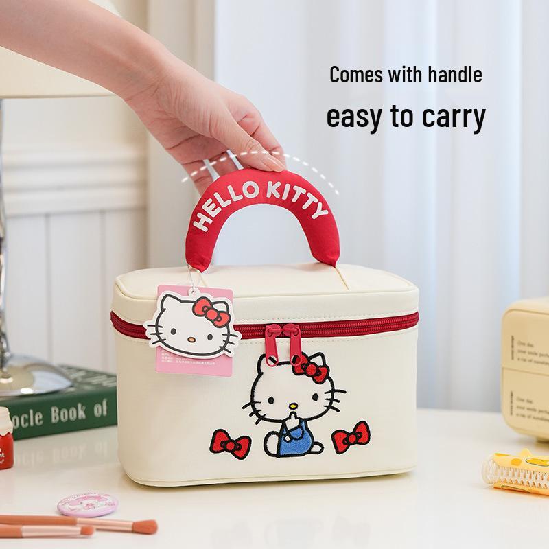 Sanrio 3D Cartoon Handbag: Large Capacity Travel Cosmetic Bag