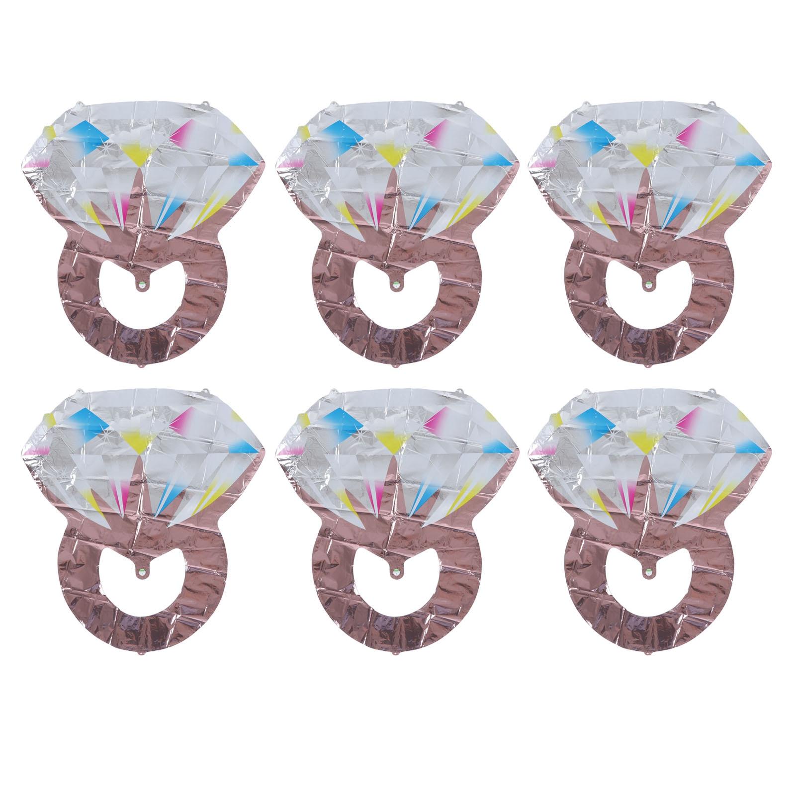 

6 шт. шаров из алюминиевой фольги сферические шары свадебный душ свадьба Engag Rose Gold