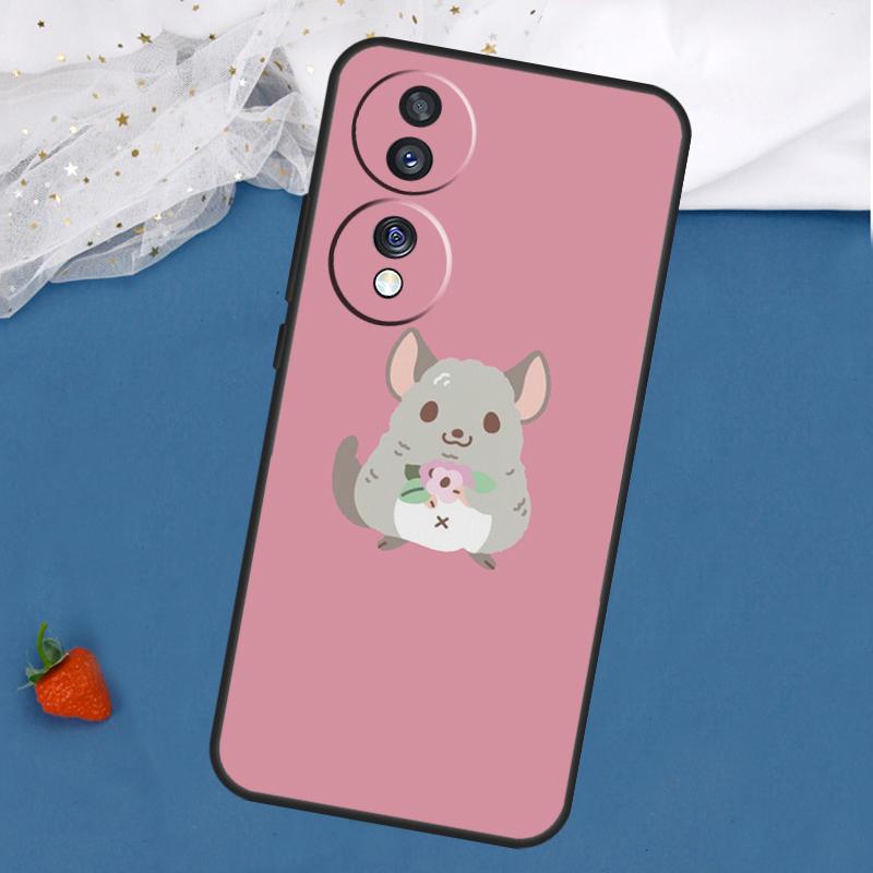 Cartoon Chinchilla Case For Honor Magic 5 6 8 Pro 7 Lite 200 400 50 70 90 X8c X8b X9a X9b X9c X9d Win RT Cover