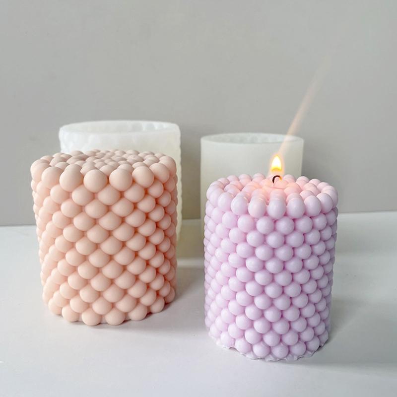Bubble Candle Mold Non-stick Easy De-mold for DIY Candle Soap Mousse Cake Chocolate Plaster Epoxy Resin Casting Molds