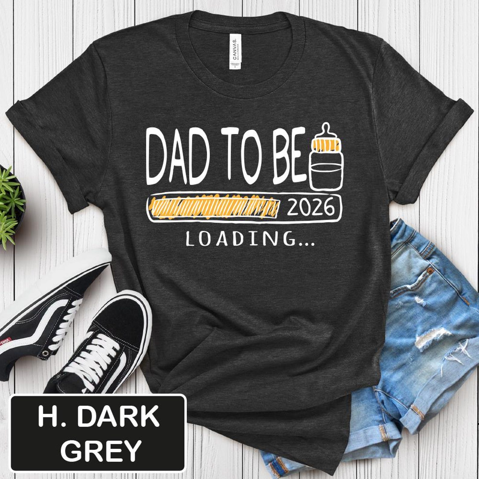 Dad To Be 2026 Shirt, Promoted to Daddy Tee, New Father Gift, Pregnancy Announcement T-Shirt, Daddy Est 2026 Top S