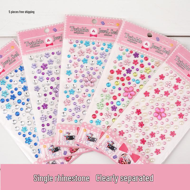 Charming Kids' Crystal Diamond Stickers for Handmade Decoration