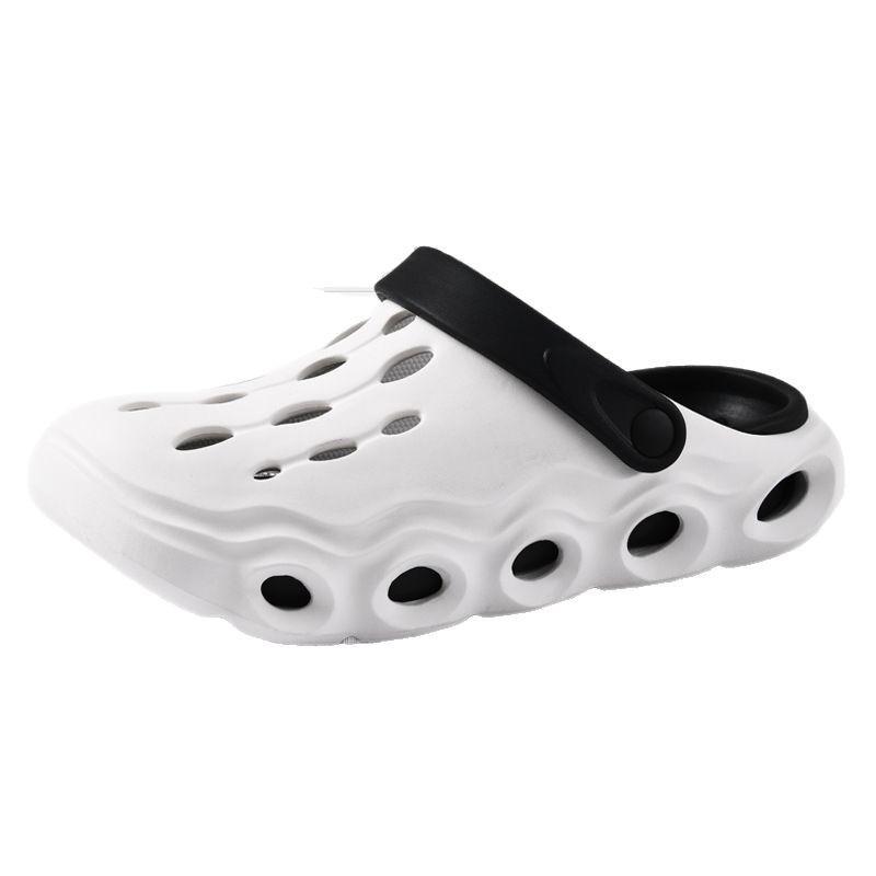 Baotou Slippers Men's Summer Wear Beach Hole Shoes Platform Non-slip Driving Two Wear Sports Sandals