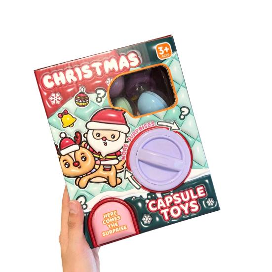 Automatic Claw Machine for Kids Mini Christmas Egg Dispenser Toy Creative