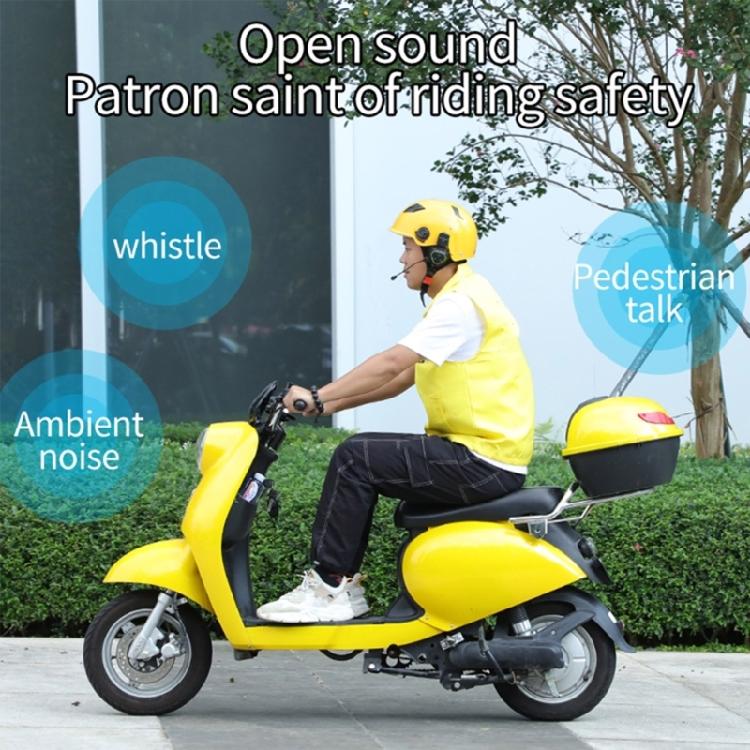 Handfree Headset for Helmets, Delivery Riders, Waterproof, Powerful Sound, 350mAh Long Battery Life, and Comfortable Fit