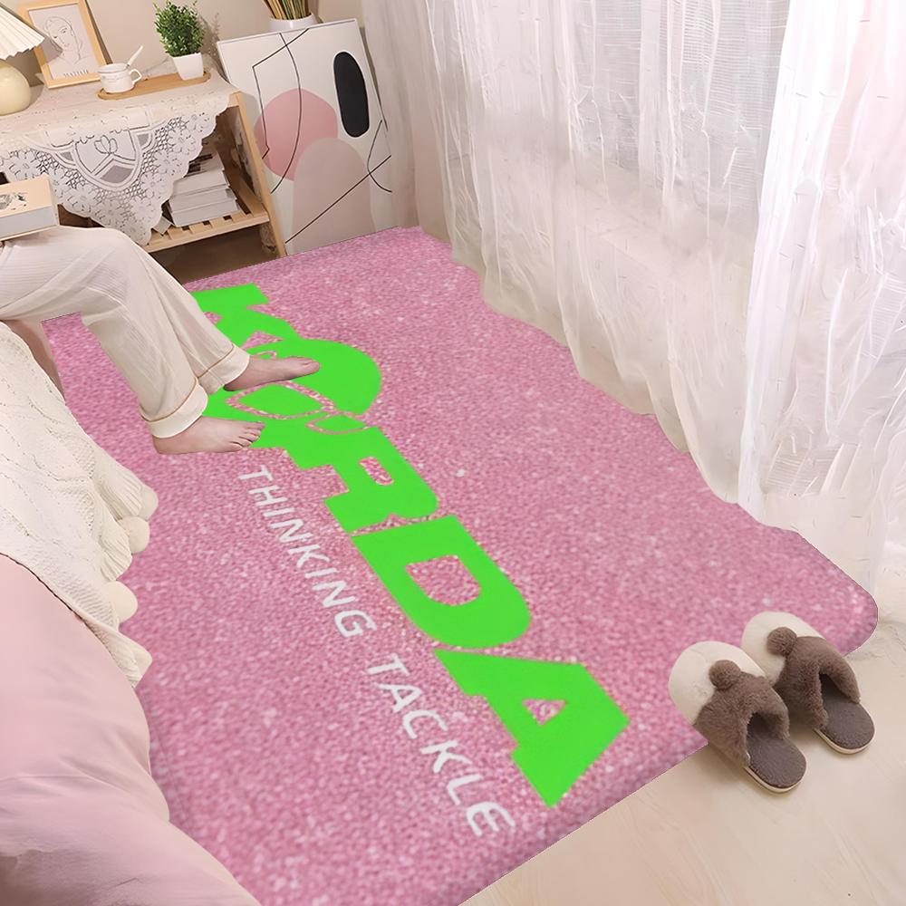 K-Korda F-Fishing Logo Floor Mat Non-Slip Laundry Room Mat Laundry Decor Balcony Child Living Room Household Carpets