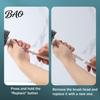Cleaning Brush Long Handle Toilet with Anti-Slip Grip, Silicone Bristles Curved Resistant Double Head for Deep Stain Removal