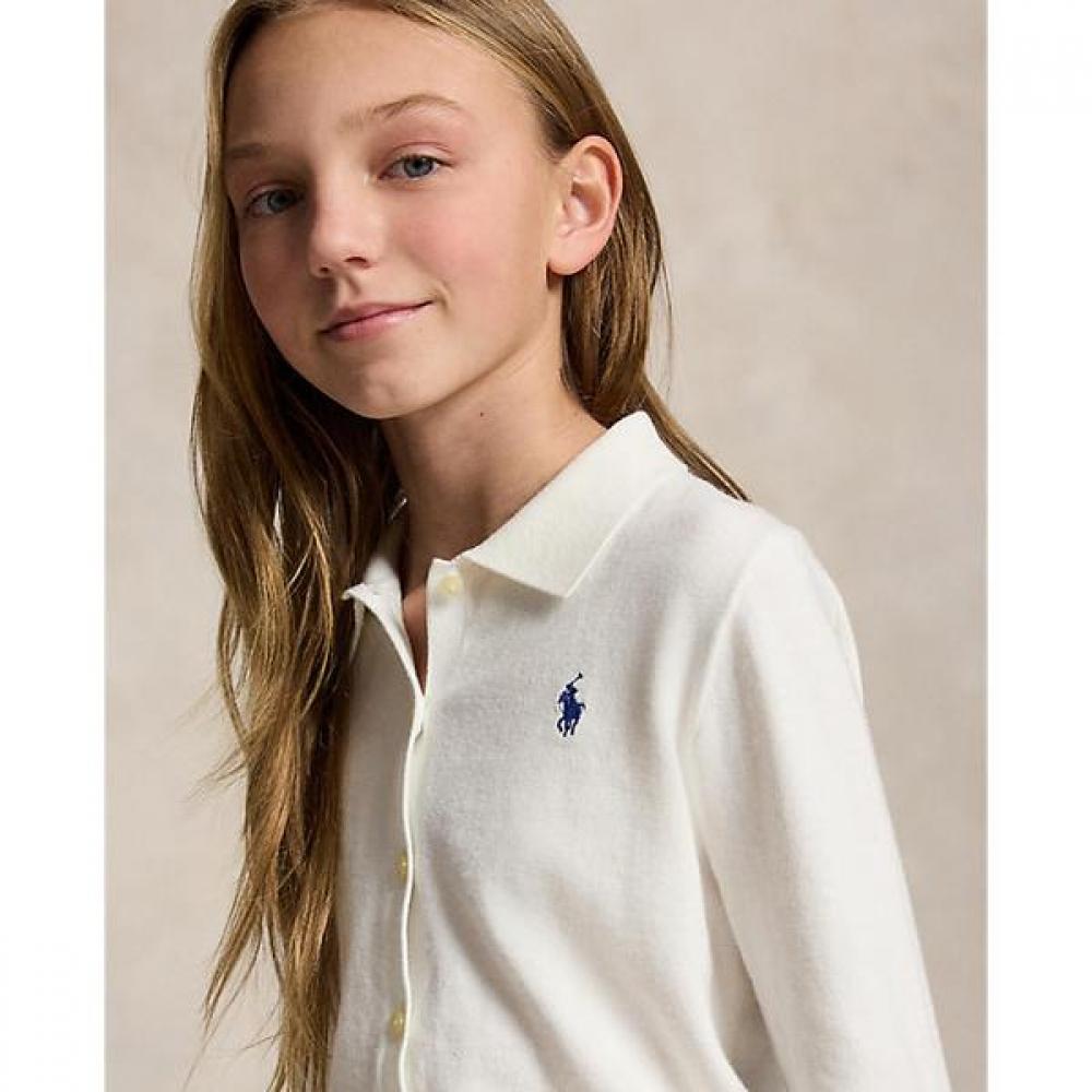 Polo Ralph Lauren Girls 7 16 Cotton Polo Cardigan Cwposweg6820627100