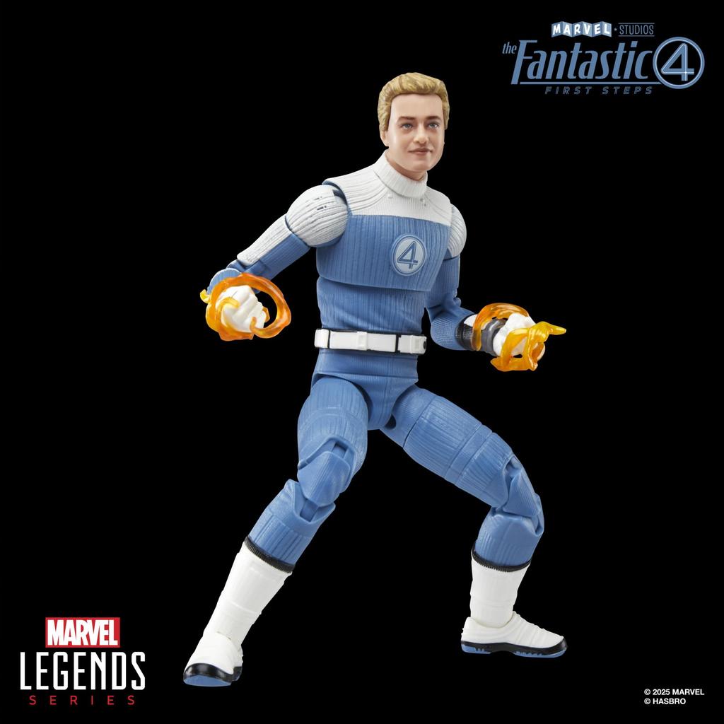 Marvel Legends Series Johnny Storm Fantastic Four: The First Steps Movie Collectible 6-Inch Action Figure Toy