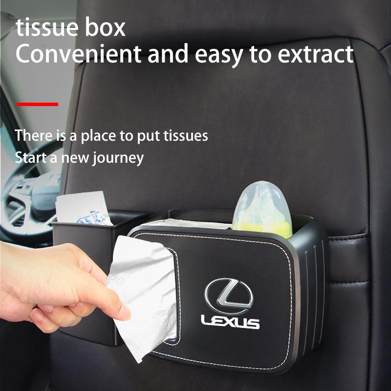 Interior Stickers Car Multi-Functional Tissue Box Water Cup Holder Storage Box For Lexus FSPORT LBX NX RX 350h 450h ES UX 300e G